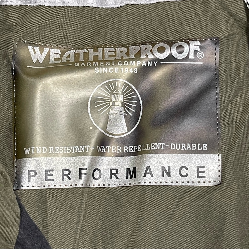 Weatherproof Performance Jacket Navy/Green Full Z… - image 5